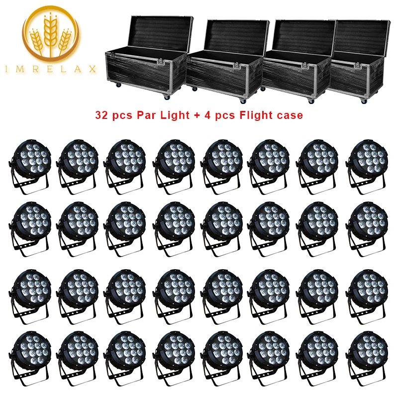 IMRELAX 32pcs 12*15w RGBWAP 6in1 LED Par Light With Flight Case Package With Waterproof For Birthday Party Wedding Bar Club
IMRELAX 32pcs 12*15w RGBWAP 6in1 LED Par Light With Flight Case Package With Waterproof For Birthday Party Wedding Bar Club