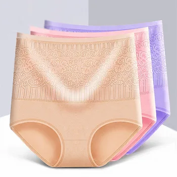 3 Pieces / Bag High Waist Jacquard Tummy Hip Without Trace Underwear Women Cotton High Waist Ladies Underwear
3 Pieces / Bag High Waist Jacquard Tummy Hip Without Trace Underwear Women Cotton High Waist Ladies Underwear