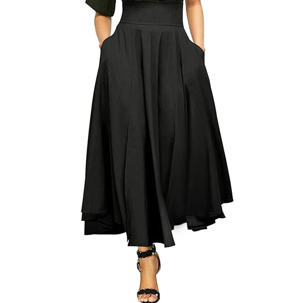 Dropshipping 2019 Fashion Women High Waist Pleated A Line Long Skirt Front Slit Belted Maxi Solid Skirt S-XXL Freeshipping
Dropshipping 2019 Fashion Women High Waist Pleated A Line Long Skirt Front Slit Belted Maxi Solid Skirt S-XXL Freeshipping