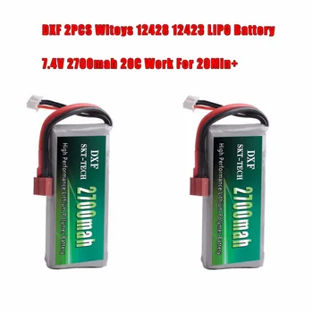 DXF 2PCS 2S 7.4V 2700mah 20C Max 30C for Wltoys 12428 12423 1:12 RC Car Spare parts Rc Lipo Battery
DXF 2PCS 2S 7.4V 2700mah 20C Max 30C for Wltoys 12428 12423 1:12 RC Car Spare parts Rc Lipo Battery