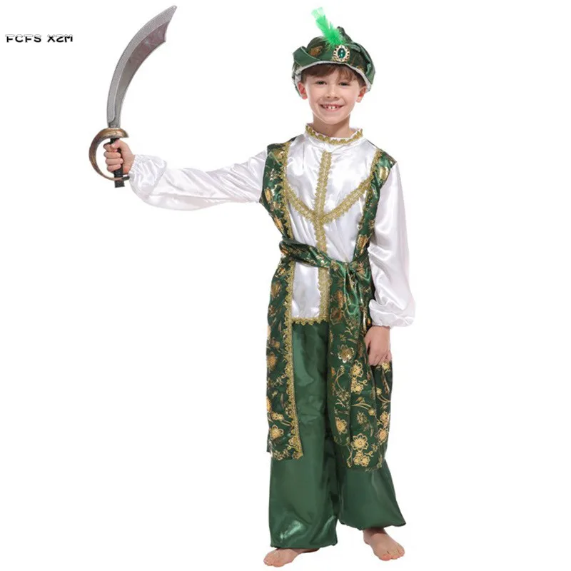 M-XL Boys Halloween Arab Prince Costumes Kids Children Warrior Cosplay Carnival Purim Stage Performance Masquerade Party Dress
M-XL Boys Halloween Arab Prince Costumes Kids Children Warrior Cosplay Carnival Purim Stage Performance Masquerade Party Dress