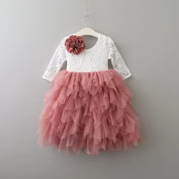 16 Colors Baby Girls Lace Sleeves Long Dress Princess Girl Puffy Open Back Maxi Dresses Girl Tulle Costumes for Wedding Birthday
16 Colors Baby Girls Lace Sleeves Long Dress Princess Girl Puffy Open Back Maxi Dresses Girl Tulle Costumes for Wedding Birthday