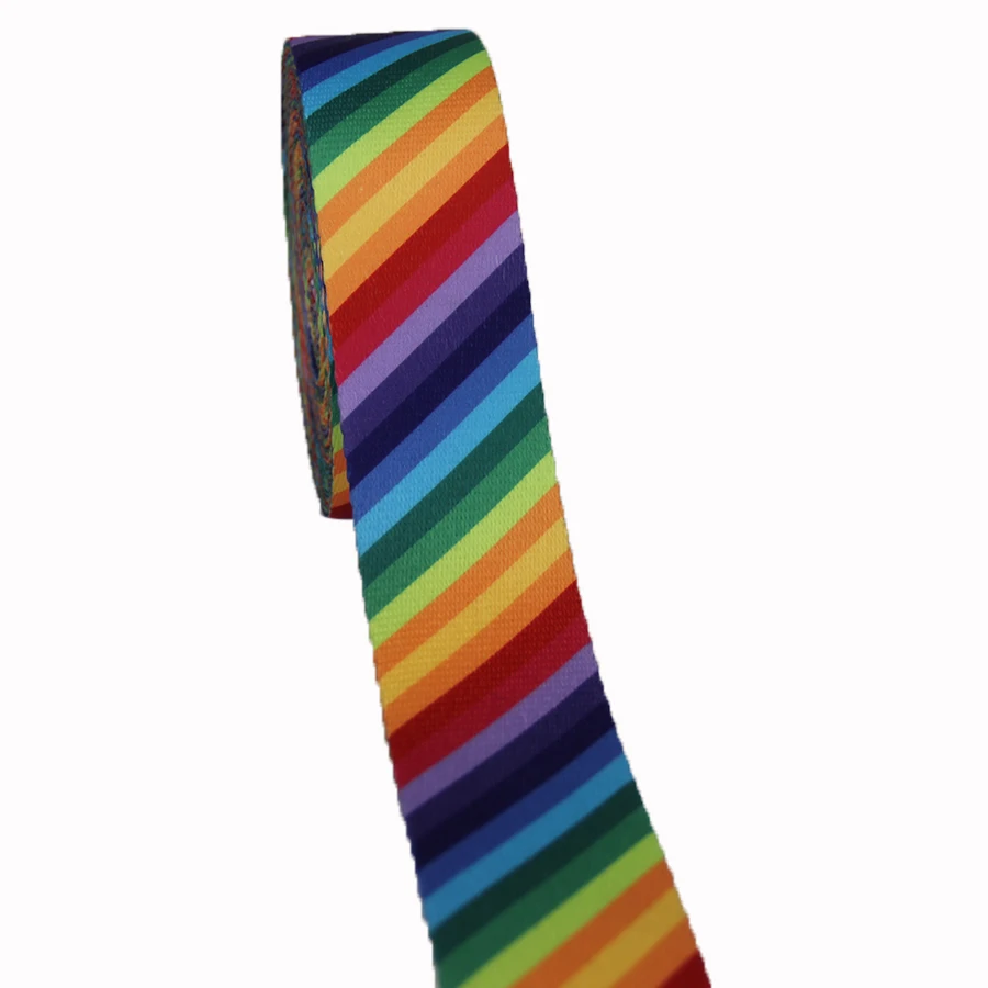 rainbow colorful printed ribbon 5 cm wide high quality polyester strap for backpack belt 2 inch
rainbow colorful printed ribbon 5 cm wide high quality polyester strap for backpack belt 2 inch