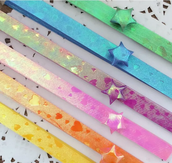 90Pcs Cute Folding Kit Lucky Origami Heart diy Pearl Shine 10 colors Wish Star Paper Strips Papers Crafts Paper Material Gift
90Pcs Cute Folding Kit Lucky Origami Heart diy Pearl Shine 10 colors Wish Star Paper Strips Papers Crafts Paper Material Gift