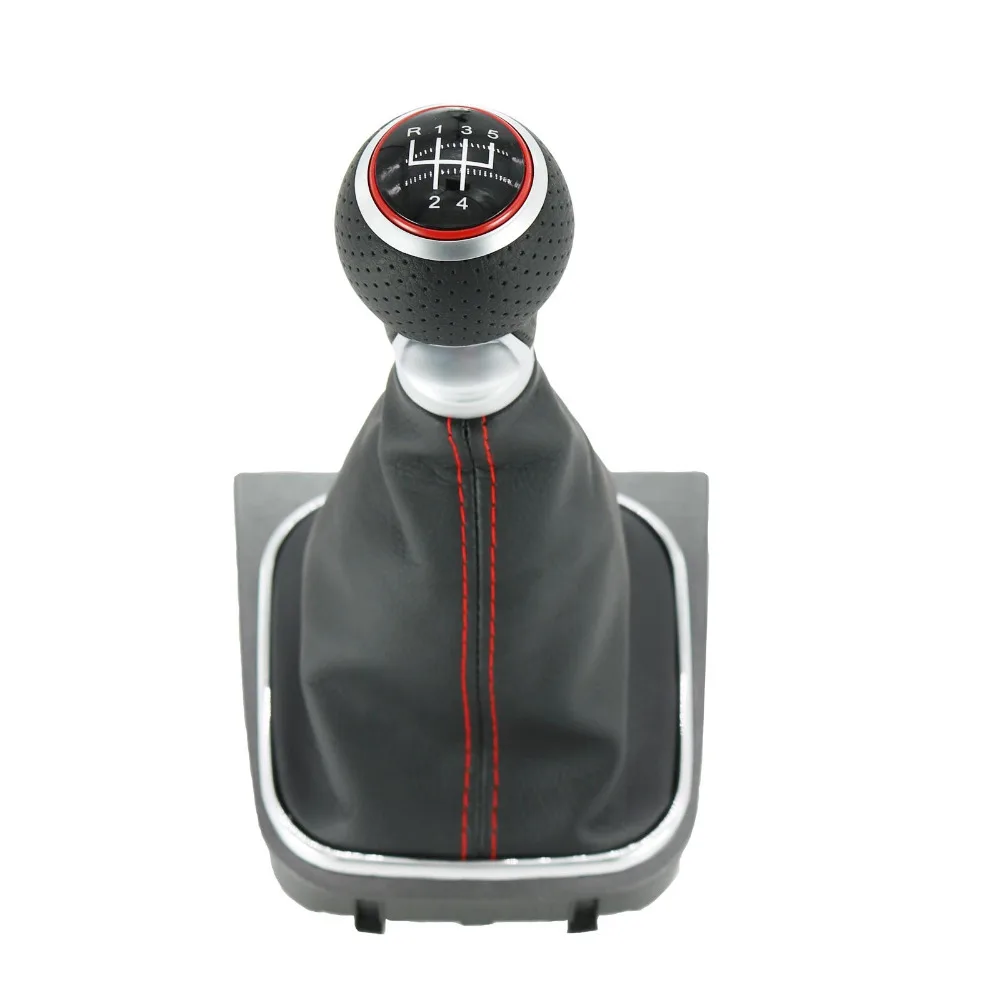 Рычаг переключения передач с кожаным чехлом для V W Golf 5 MK5 R32 G TI 2004 2005 2006 2007 2008 2009 |