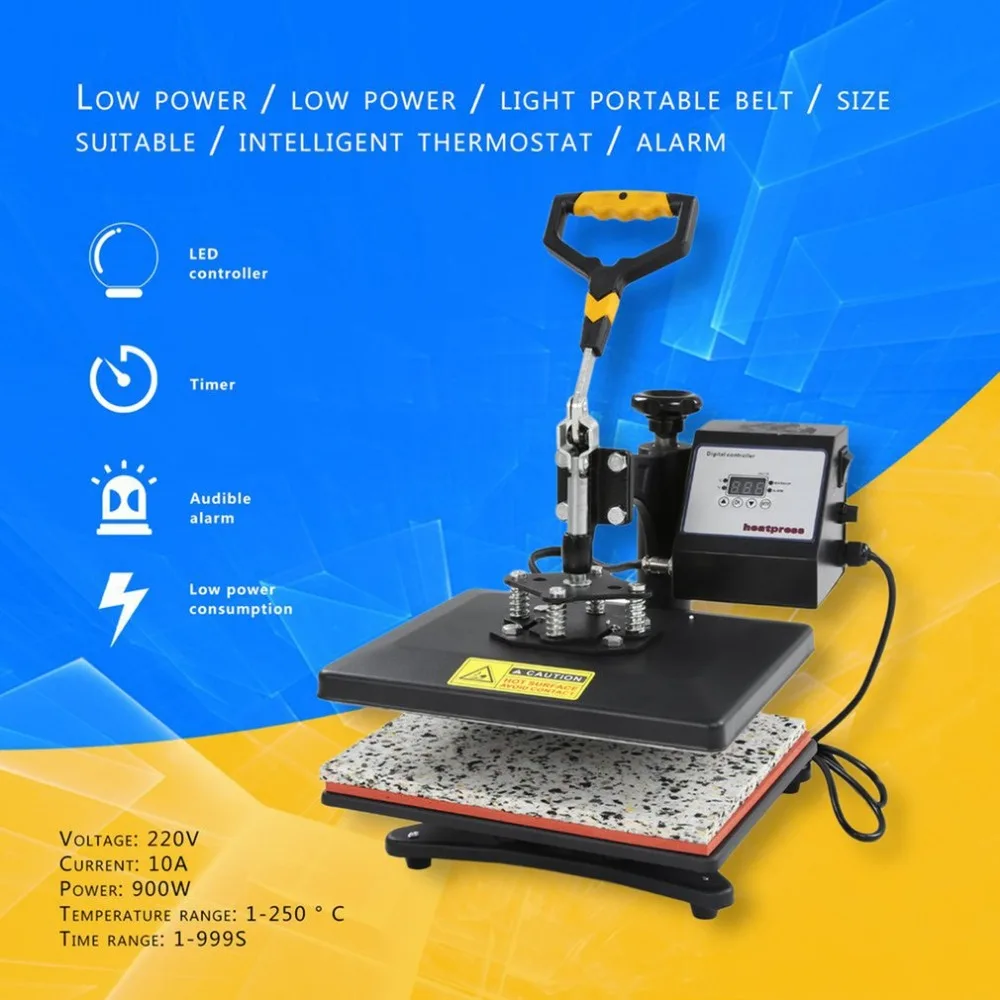 Newest MA-TH 23 x 30cm High Quality Digital Heat Pressure Machine Multifunctional Sublimation T-shirt Printing UK Plug 220V
Newest MA-TH 23 x 30cm High Quality Digital Heat Pressure Machine Multifunctional Sublimation T-shirt Printing UK Plug 220V