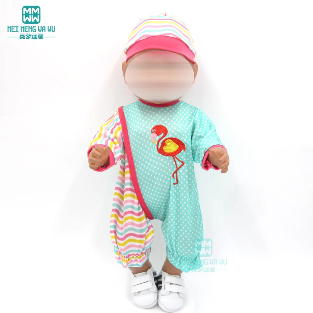 Doll for clothes fit 43cm-45cm American doll and new born doll accessories cartoon baby jumpsuit
Doll for clothes fit 43cm-45cm American doll and new born doll accessories cartoon baby jumpsuit