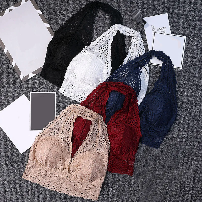 Fashion Lace Sexy Tube Top For Women Backless Halter Wire Free Underwear Solid Color Deep-V Slim Bras New Tube Top Intimate
Fashion Lace Sexy Tube Top For Women Backless Halter Wire Free Underwear Solid Color Deep-V Slim Bras New Tube Top Intimate