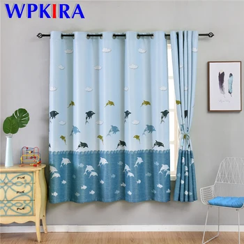 Cartoon Small Dolphin Blue Curtain For Kids Children Bedroom Window Treatment Short Curtain For Kitchen Door Drapes Home SQ013D3
Cartoon Small Dolphin Blue Curtain For Kids Children Bedroom Window Treatment Short Curtain For Kitchen Door Drapes Home SQ013D3