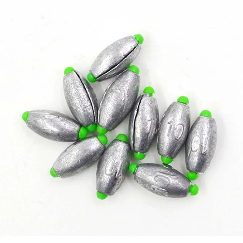 10pcs/Lot Olive Shape Lead Sinker Japanese Style Plastic Sandwich Weights Quick Release Lead Sinkers Fishing Tackle Accessories
10pcs/Lot Olive Shape Lead Sinker Japanese Style Plastic Sandwich Weights Quick Release Lead Sinkers Fishing Tackle Accessories