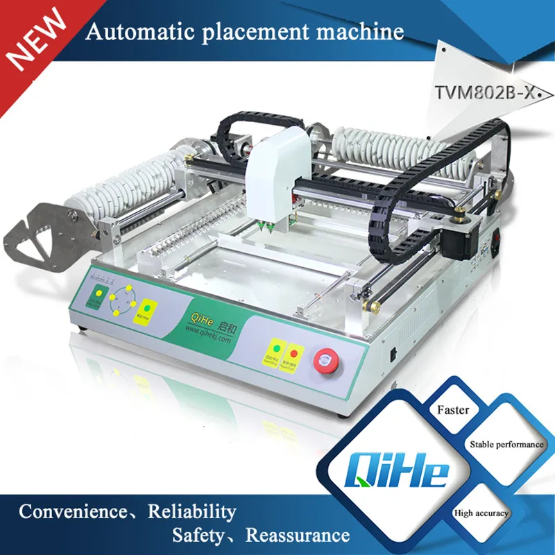 QIHE TVM802BX Automatic Led Assembly Machine Electronic Products Machinery Manual Pick and Place Machine
QIHE TVM802BX Automatic Led Assembly Machine Electronic Products Machinery Manual Pick and Place Machine