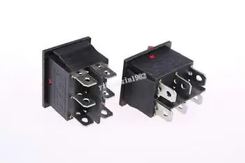 10pcs AC 250V 15A Red Light Illuminated 6 Pin DPDT ON/ON Snap in Boat Rocker Swi
10pcs AC 250V 15A Red Light Illuminated 6 Pin DPDT ON/ON Snap in Boat Rocker Swi