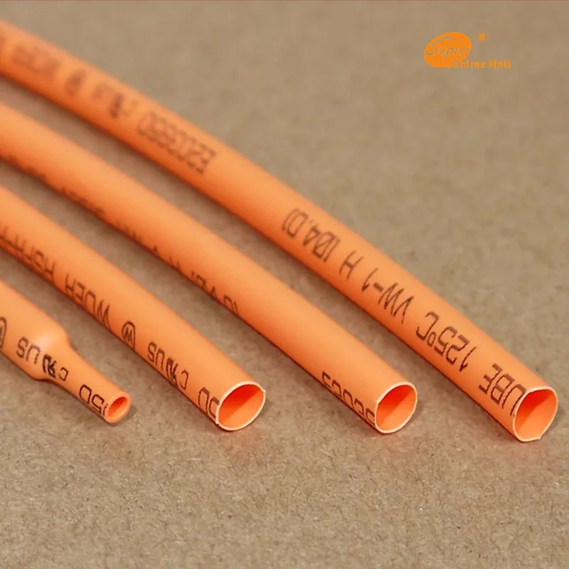 5M/Lot Orange 2MM - 16MM Assortment Ratio 2:1 Polyolefin Heat Shrink tube shrinkable tube shrink tubing cable sleeve
5M/Lot Orange 2MM - 16MM Assortment Ratio 2:1 Polyolefin Heat Shrink tube shrinkable tube shrink tubing cable sleeve