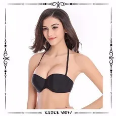 MYNOVAZ Upgrade Edition Style Women Wings Invisible Bras Silicone Material Strapless Drawstring Design Wedding Dress Push Up 1