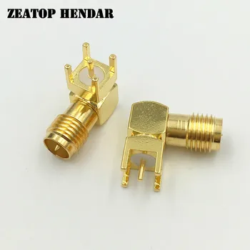 200Pcs Brass RP SMA Female Right Angle Jack 4 Leg PCB Mount Plug Straight RF Coaxial Connector Gold Plated
200Pcs Brass RP SMA Female Right Angle Jack 4 Leg PCB Mount Plug Straight RF Coaxial Connector Gold Plated