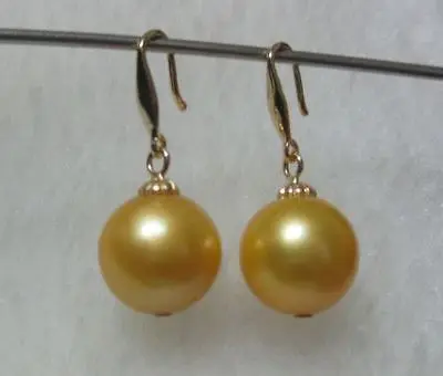 Free Shipping >> new hot NEW HOT RARE AAA+10-11MM PERFECT ROUND GOLDEN SOUTH SEA PEARL DANGLE EARRING
Free Shipping >> new hot NEW HOT RARE AAA+10-11MM PERFECT ROUND GOLDEN SOUTH SEA PEARL DANGLE EARRING
