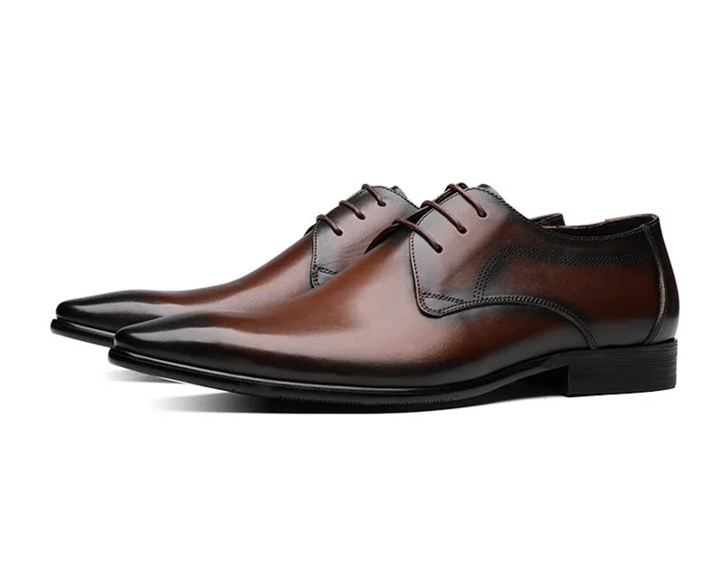 Fashion Brown / Black Pointed Toe Mens Wedding Formal Dress Shoes Genuine Leather Business Shoes Male Social Shoes
Fashion Brown / Black Pointed Toe Mens Wedding Formal Dress Shoes Genuine Leather Business Shoes Male Social Shoes