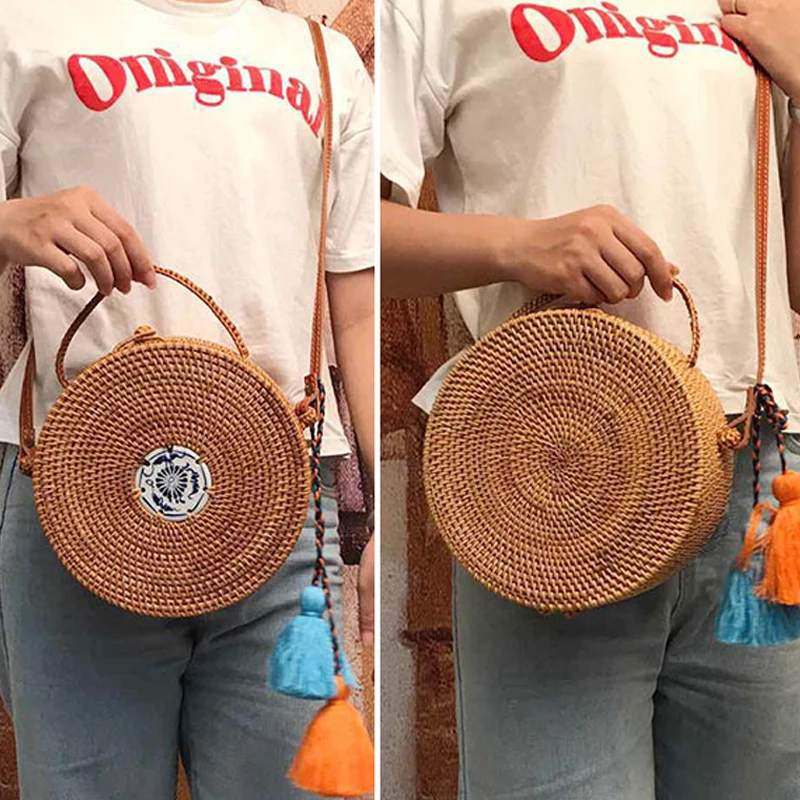new Jewelry storage box Beach woven vintage rattan hand bag Women baobao Bohemian Handbag Summer 2017 Crossbody leather shoulder
new Jewelry storage box Beach woven vintage rattan hand bag Women baobao Bohemian Handbag Summer 2017 Crossbody leather shoulder