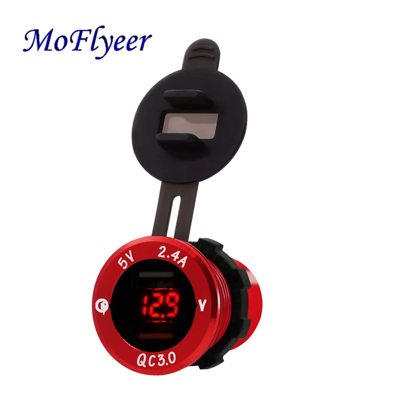 MoFlyeer Car Quick Charger QC 3.0 Power Adapter Dual USB Vehicle Intelligent DC 12 V-24 V Cigarette Socket Lighter For iPhone
MoFlyeer Car Quick Charger QC 3.0 Power Adapter Dual USB Vehicle Intelligent DC 12 V-24 V Cigarette Socket Lighter For iPhone