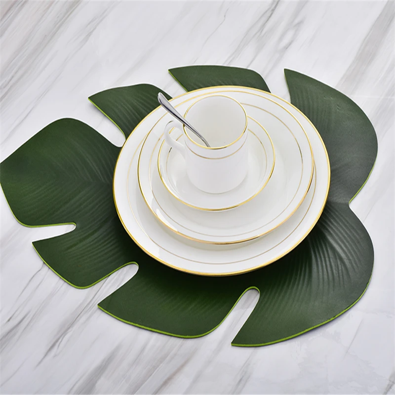 1 Piece Simulation Leaves Palm Leaf EVA Dining Table Mat Non-slip Pad Waterproof Kitchen Placemat Disc Pads Bowl Coasters Decor
1 Piece Simulation Leaves Palm Leaf EVA Dining Table Mat Non-slip Pad Waterproof Kitchen Placemat Disc Pads Bowl Coasters Decor