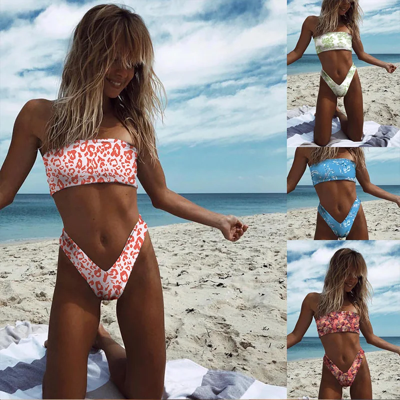 2019 Off Shoulder Bikini Swimsuit Women Swimwear Sexy Print Padded Swimming Beach Wear Push Up Bathing Suit Bikini Set Hot Sale
2019 Off Shoulder Bikini Swimsuit Women Swimwear Sexy Print Padded Swimming Beach Wear Push Up Bathing Suit Bikini Set Hot Sale