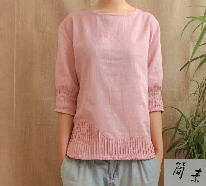 Early Autumn New Women's Pure Cotton Double Yard Female Art Middle Sleeve shirt 16316
Early Autumn New Women's Pure Cotton Double Yard Female Art Middle Sleeve shirt 16316