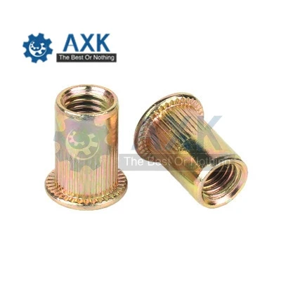 M3 M4 M5 M6 M8 M10 M12 Zinc Plated Carbon Steel Knurled Nuts Rivnut Flat Head Threaded Rivet Insert Nutsert Cap Rivet Nut
M3 M4 M5 M6 M8 M10 M12 Zinc Plated Carbon Steel Knurled Nuts Rivnut Flat Head Threaded Rivet Insert Nutsert Cap Rivet Nut