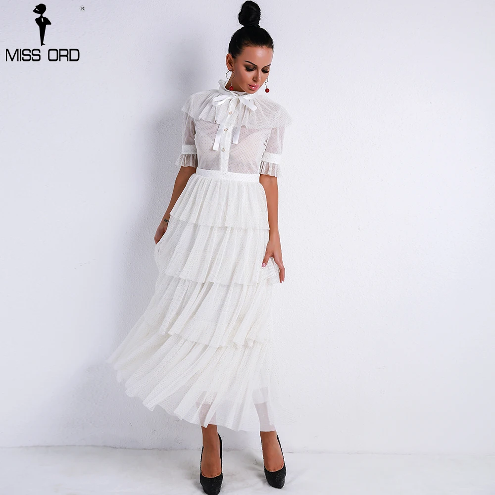 Missord 2019 Women Sexy Retro High Neck Long Sleeve Flash See Through Dress Female Elegant Ruffles Party Dress FT9237-1
Missord 2019 Women Sexy Retro High Neck Long Sleeve Flash See Through Dress Female Elegant Ruffles Party Dress FT9237-1