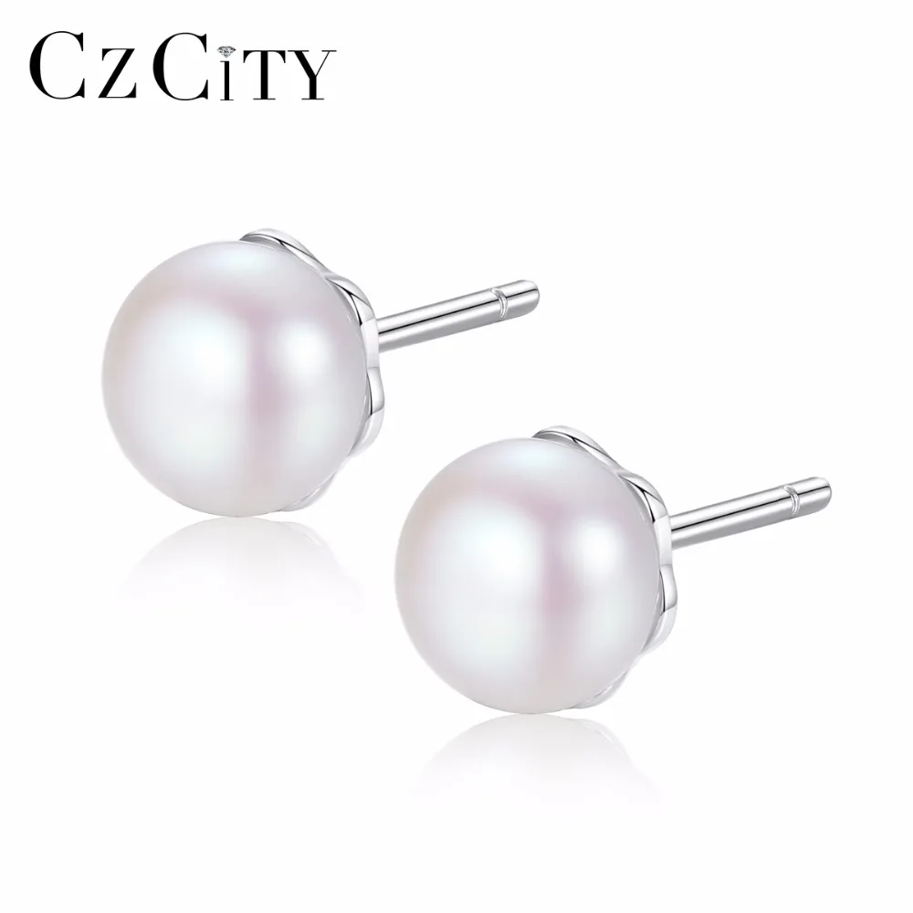 CZCITY Natural Cultured Freshwater Pearl stud Earrings for Women White Pink Pearls Pure 925 Sterling Silver Jewelry for Women
CZCITY Natural Cultured Freshwater Pearl stud Earrings for Women White Pink Pearls Pure 925 Sterling Silver Jewelry for Women