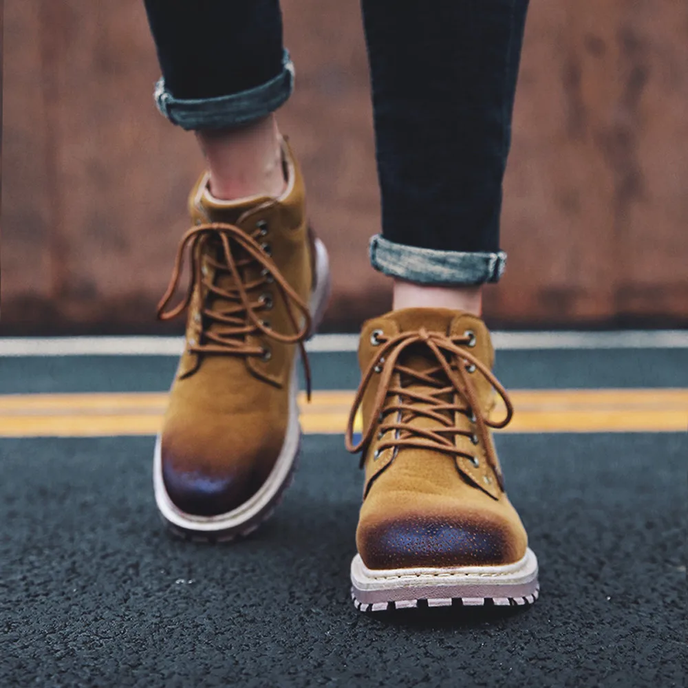 High Quality British Men Boots Autumn Winter Shoes Men Fashion Lace-up Boots PU Leather Male 2018 Nov29
High Quality British Men Boots Autumn Winter Shoes Men Fashion Lace-up Boots PU Leather Male 2018 Nov29