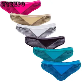 WTEMPO 6 Pcs/Lot Women G String Thongs Low Rise Contton Tanga Briefs Sexy Panties Ladies' Lingerie Female Underwear Strings
WTEMPO 6 Pcs/Lot Women G String Thongs Low Rise Contton Tanga Briefs Sexy Panties Ladies' Lingerie Female Underwear Strings