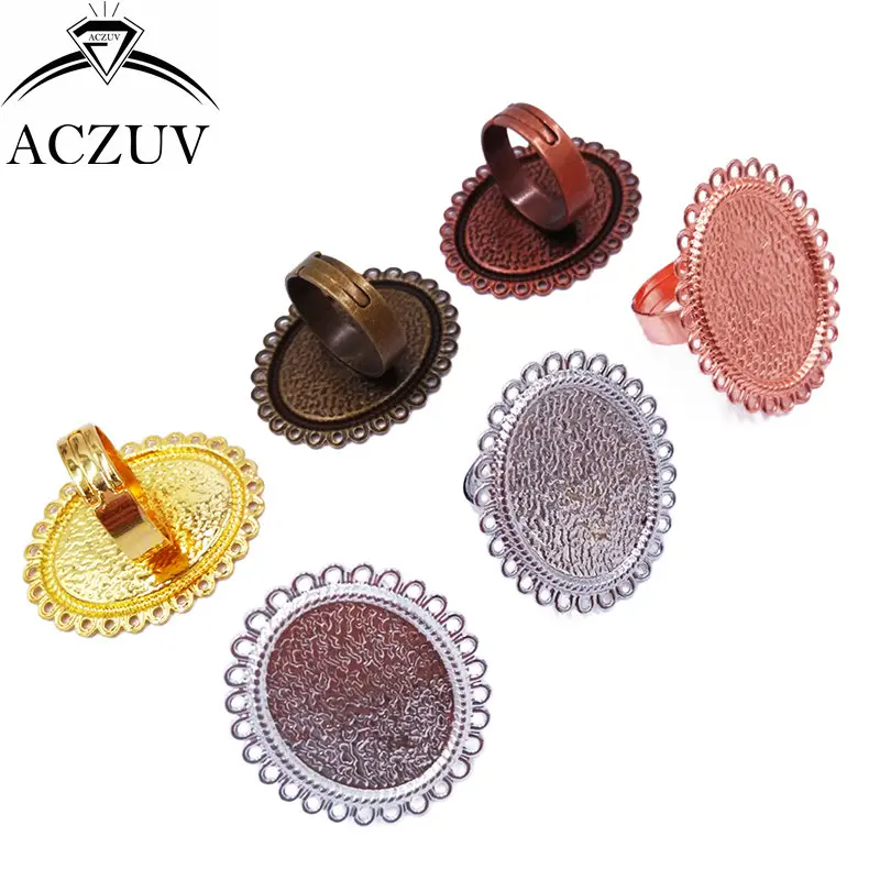 100Pcs 7 Colors Copper Metal For 18x25mm Cabochon Setting Bezel Ring Base Adjustable Ring Blanks JZT001
100Pcs 7 Colors Copper Metal For 18x25mm Cabochon Setting Bezel Ring Base Adjustable Ring Blanks JZT001