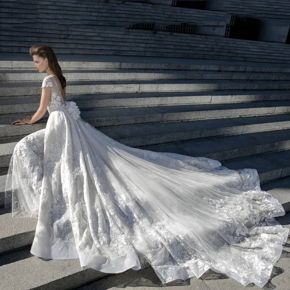 New Vestidos de novia 2016 Detachable Train Mermaid Lace Wedding dress Plus Size Short Sleeve Beaded Bridal Gown Robe de mariee
New Vestidos de novia 2016 Detachable Train Mermaid Lace Wedding dress Plus Size Short Sleeve Beaded Bridal Gown Robe de mariee