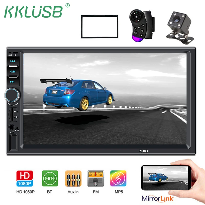 2din Car Radio 7" HD Touch mirror link Autoaudio Multimedia Player MP5 Player Autoradio Bluetooth Rear View Camera tape recorder
2din Car Radio 7" HD Touch mirror link Autoaudio Multimedia Player MP5 Player Autoradio Bluetooth Rear View Camera tape recorder