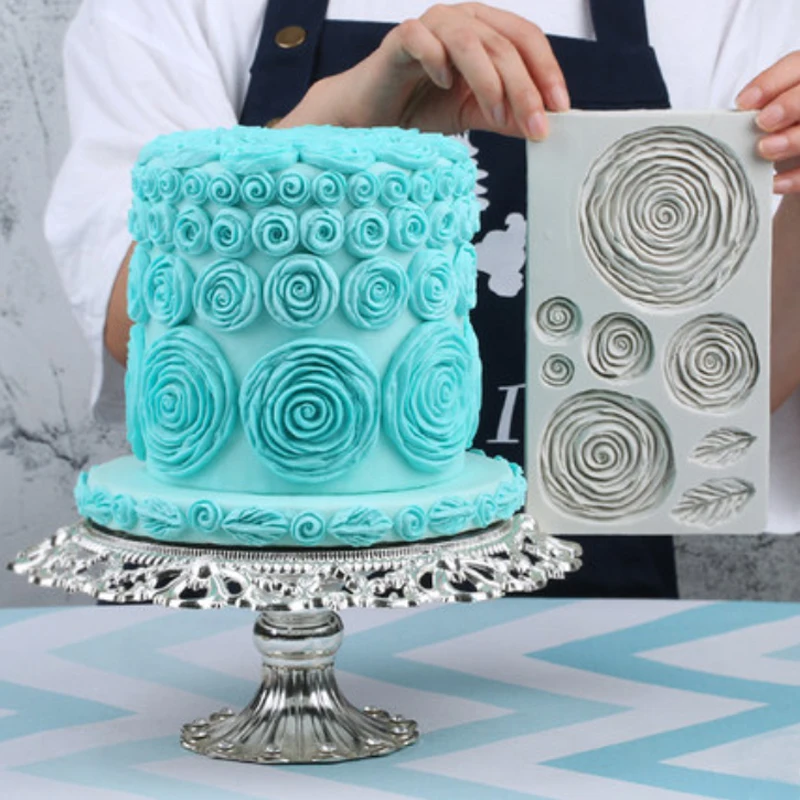 Rose Flower Texture Mould Silicone Mold Fondant Cake Decorating Tool Gumpaste Sugarcraft Chocolate Forms Bakeware
Rose Flower Texture Mould Silicone Mold Fondant Cake Decorating Tool Gumpaste Sugarcraft Chocolate Forms Bakeware
