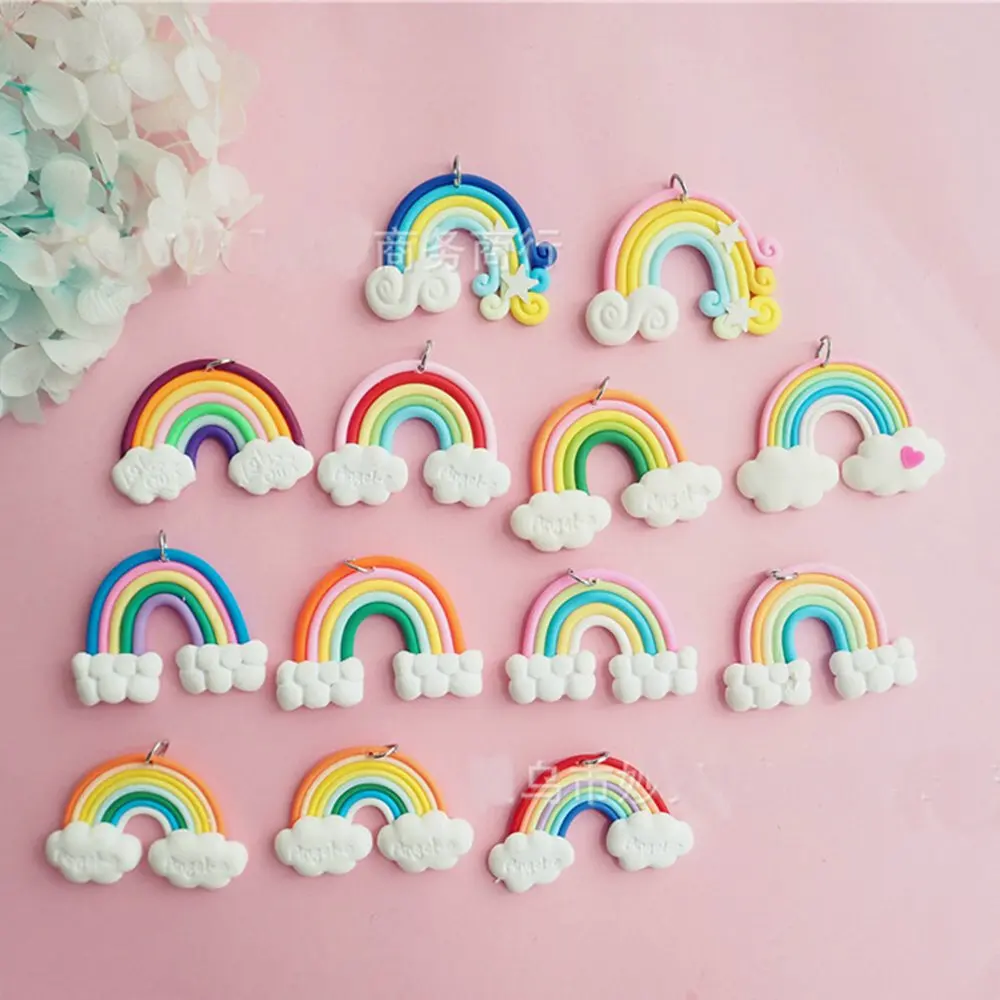 10pcs Multicolor Rubber Rainbow Cloud Angel Charm Pendant 46*38mm Craft DIY Necklace Accessories Creative Keychain YYY9698
10pcs Multicolor Rubber Rainbow Cloud Angel Charm Pendant 46*38mm Craft DIY Necklace Accessories Creative Keychain YYY9698