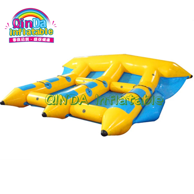 Summer hot water play games 3 tubes inflatable flying banana fish/flying towables for water sports toys
Summer hot water play games 3 tubes inflatable flying banana fish/flying towables for water sports toys