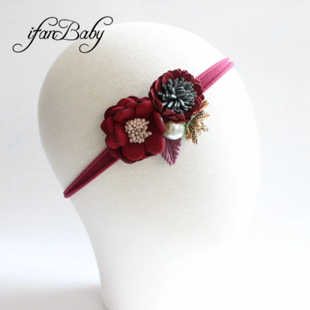 kids girl nylon flower headband (7)