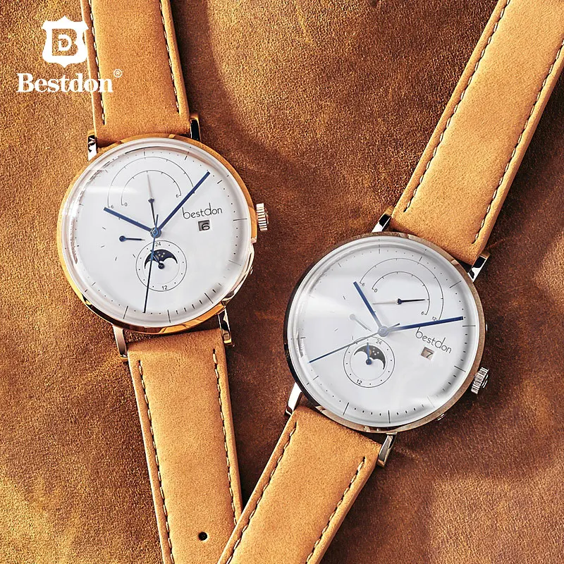 Bestdon High End Brand Mechanical Men's Watch Luxury Elite Automatic Watches Moon Phase Fashion Pilot Series Leather Wristwatch
Bestdon High End Brand Mechanical Men's Watch Luxury Elite Automatic Watches Moon Phase Fashion Pilot Series Leather Wristwatch