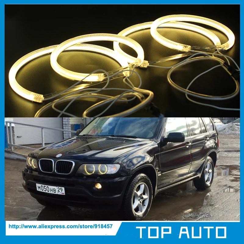 3000K Yellow/Amber CCFL Angel Eyes Headlight Kit Halo Ring Lamp DRL For BMW E53/X5 1999-2004
3000K Yellow/Amber CCFL Angel Eyes Headlight Kit Halo Ring Lamp DRL For BMW E53/X5 1999-2004