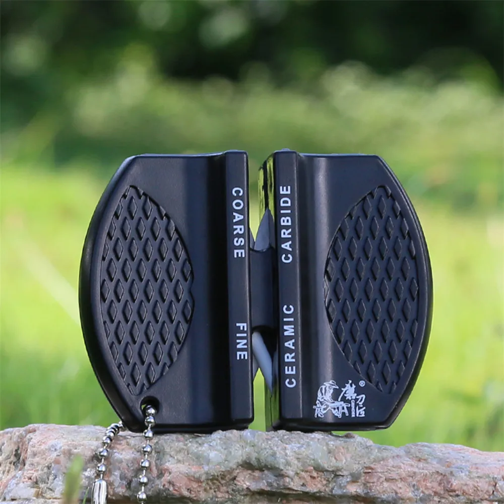 GRINDER New Hot Mini Ceramic Rod Tungsten Steel Camp Pocket Kitchen Knife Sharpener Household Kitchen Sharpening Tools16