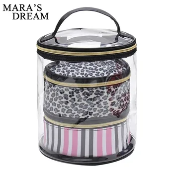 Mara's Dream Women Cosmetic Cases Transparent PVC 3 piece set waterproof Women bag fashion casual Women wash bag storage bag
Mara's Dream Women Cosmetic Cases Transparent PVC 3 piece set waterproof Women bag fashion casual Women wash bag storage bag