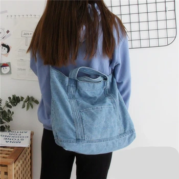 Kpop Large Capacity Handbag Crossbody Messenger Tote Teenage Girl Bags Shopping style Book Denim Shoulder Hand Bag for Women
Kpop Large Capacity Handbag Crossbody Messenger Tote Teenage Girl Bags Shopping style Book Denim Shoulder Hand Bag for Women