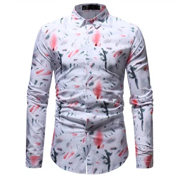 Chinese Style Ink Printed Male Shirts Summer New Men Tops Turn-down Collar Loose Fit Man Shirt Long Sleeve Elegant Party Clothes
Chinese Style Ink Printed Male Shirts Summer New Men Tops Turn-down Collar Loose Fit Man Shirt Long Sleeve Elegant Party Clothes