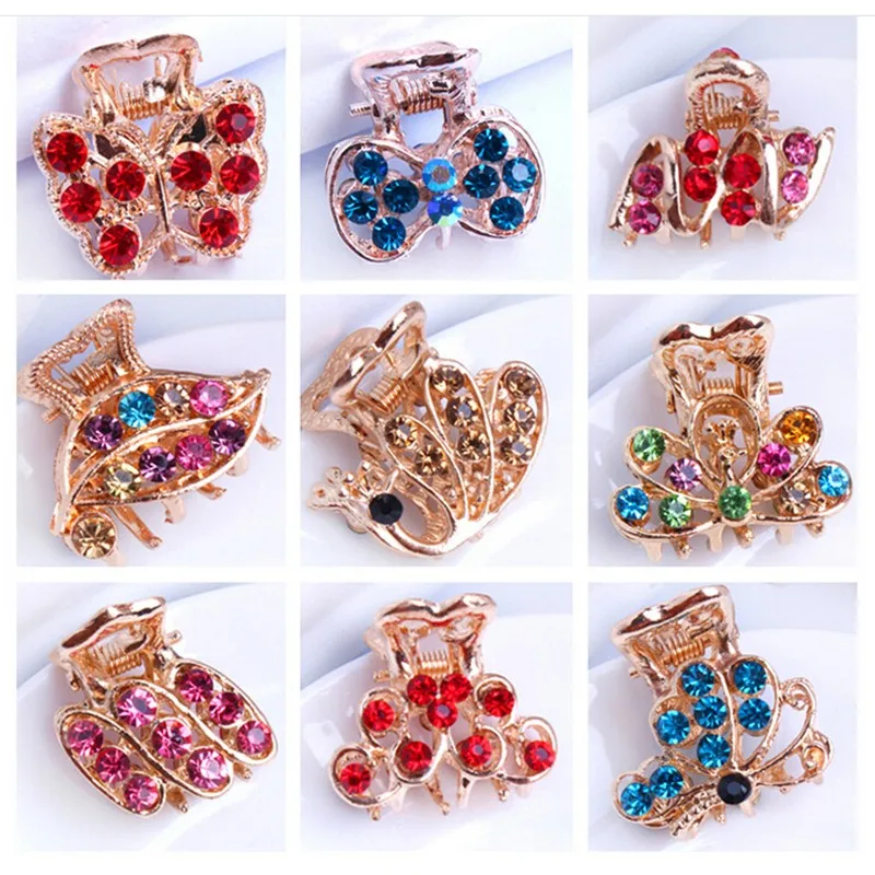 1PC Women Retro Vintage Crystal Rhinestone Mini Butterfly Crown Hairpins Hair Claws Hair Clips Barrettes Hair Accessories
1PC Women Retro Vintage Crystal Rhinestone Mini Butterfly Crown Hairpins Hair Claws Hair Clips Barrettes Hair Accessories