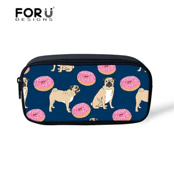FORUDESIGNS Cosmetic Bag for Cosmetics Makeup Organizers Cute Pug Dog Printed Pencil Case for Children Students School Supplies
FORUDESIGNS Cosmetic Bag for Cosmetics Makeup Organizers Cute Pug Dog Printed Pencil Case for Children Students School Supplies