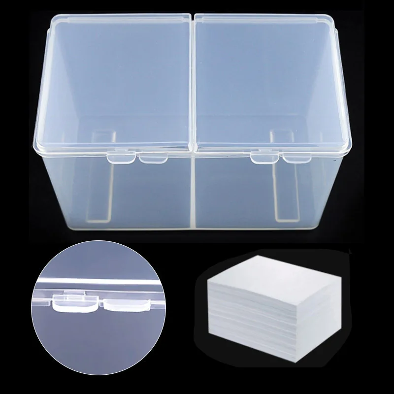 1pc Clear Compartments Holder Organizer Container Gel Polish Remover Cleaning Cotton Pad Swab Storage Box- Organizer For Make Up
1pc Clear Compartments Holder Organizer Container Gel Polish Remover Cleaning Cotton Pad Swab Storage Box- Organizer For Make Up