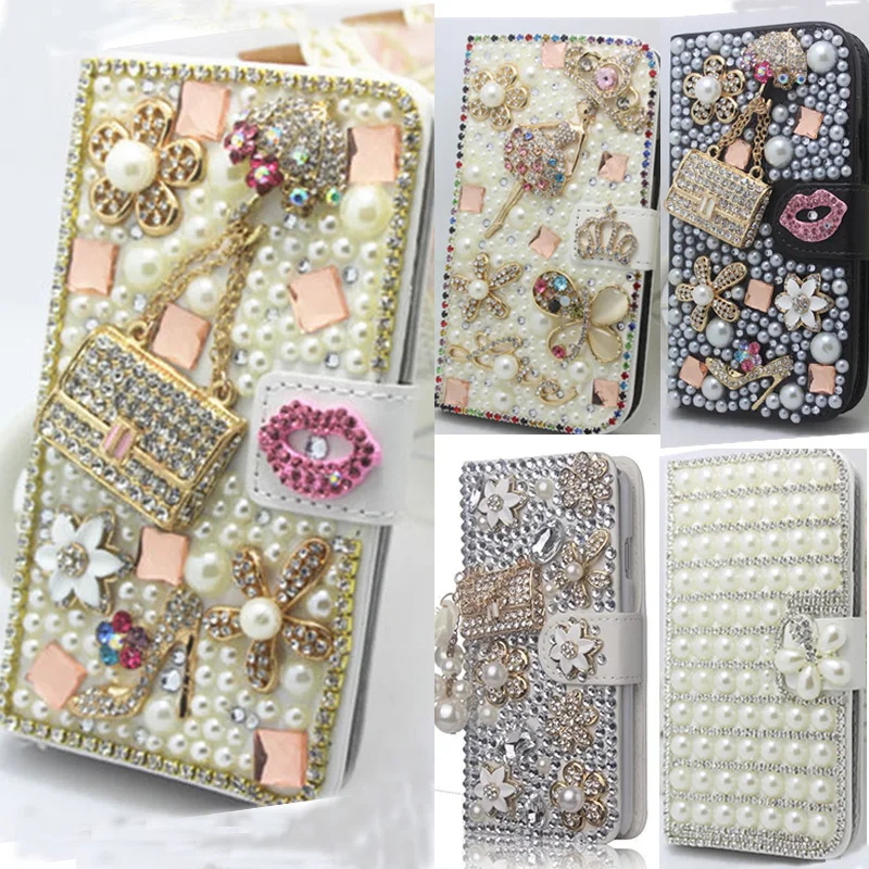 Bling Crystal Diamonds Pearls PU Leather Flip Slots Stand Wallet Case Cover Mini Handbag For Samsung Galaxy For iPhone 7 Plus
Bling Crystal Diamonds Pearls PU Leather Flip Slots Stand Wallet Case Cover Mini Handbag For Samsung Galaxy For iPhone 7 Plus