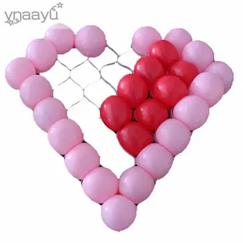 

Ynaayu 1Pcs Balloon Gridding Heart Shape Holder 38 Holes Balloons Grid 60cm For 5'' Ballloon Birthday Wedding Party supply