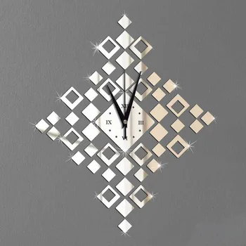 Modern New Irregular Design Square Mirror Style Wall Clock Removable Decal Art Sticker Home Decor 46 pcs Squares Decor
Modern New Irregular Design Square Mirror Style Wall Clock Removable Decal Art Sticker Home Decor 46 pcs Squares Decor